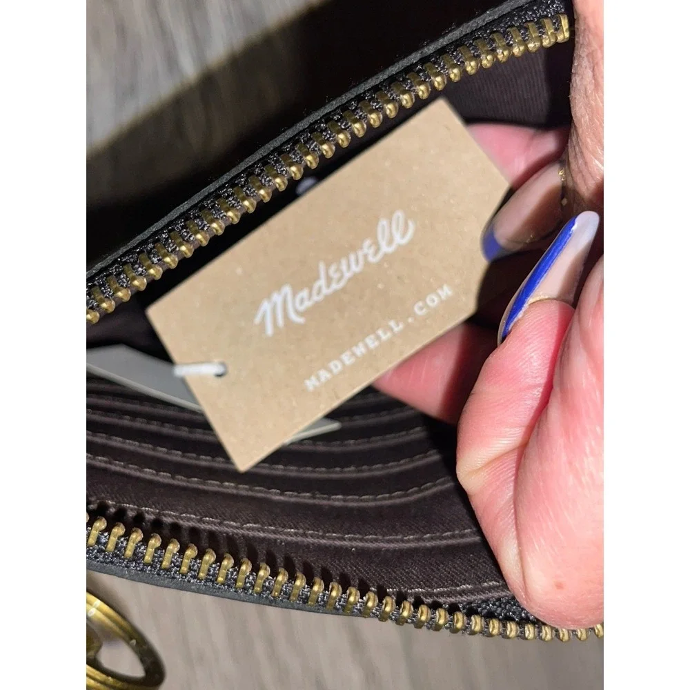 Madewell New W/tags Black‎ Leather Wristlet Pouch